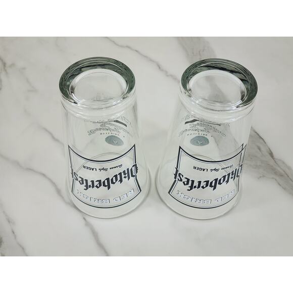 Red Brick Oktoberfest German Styler Lager Pint Beer Glass 16oz Drinkware x2 - Picture 11 of 13